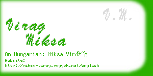 virag miksa business card